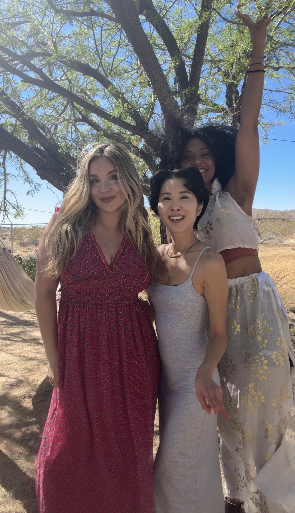 Jessica O'Connor on the Z. Alexander Brown wine campaign — three women under a desert tree